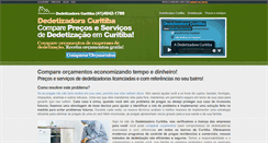 Desktop Screenshot of dedetizadoracuritiba.com