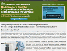 Tablet Screenshot of dedetizadoracuritiba.com